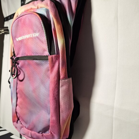 Vibedration Hydration Backpack w/o bladder Multicolor/Pink washed out color-Used main image 11